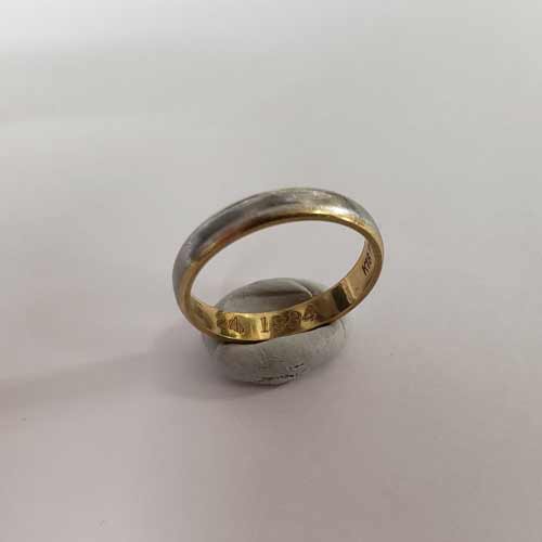 J.N-4)  K18·PT900リング新品仕上げ