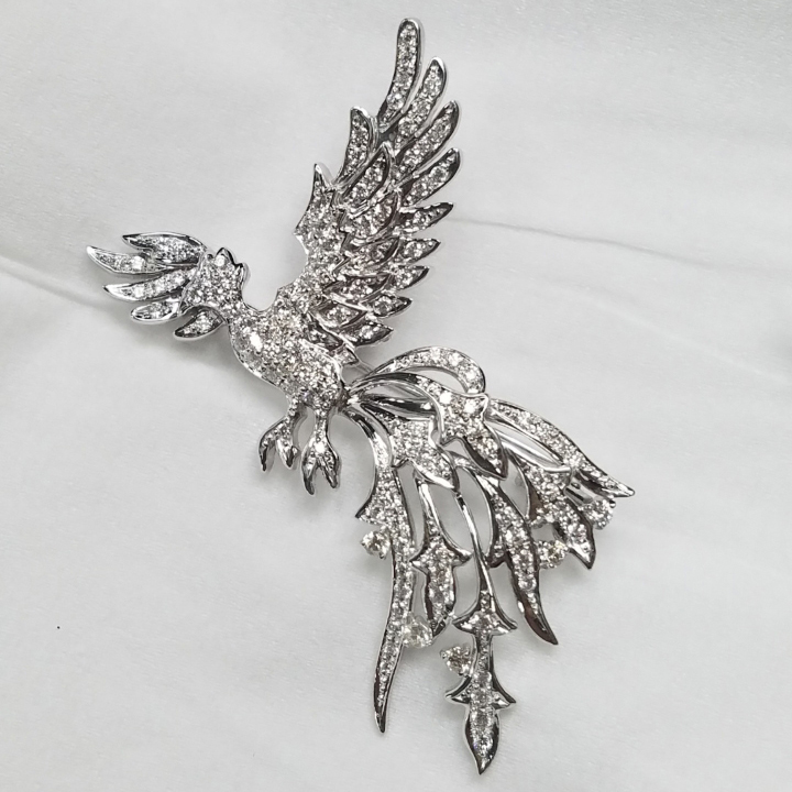 B-1)  木の鳥ブローチ制作