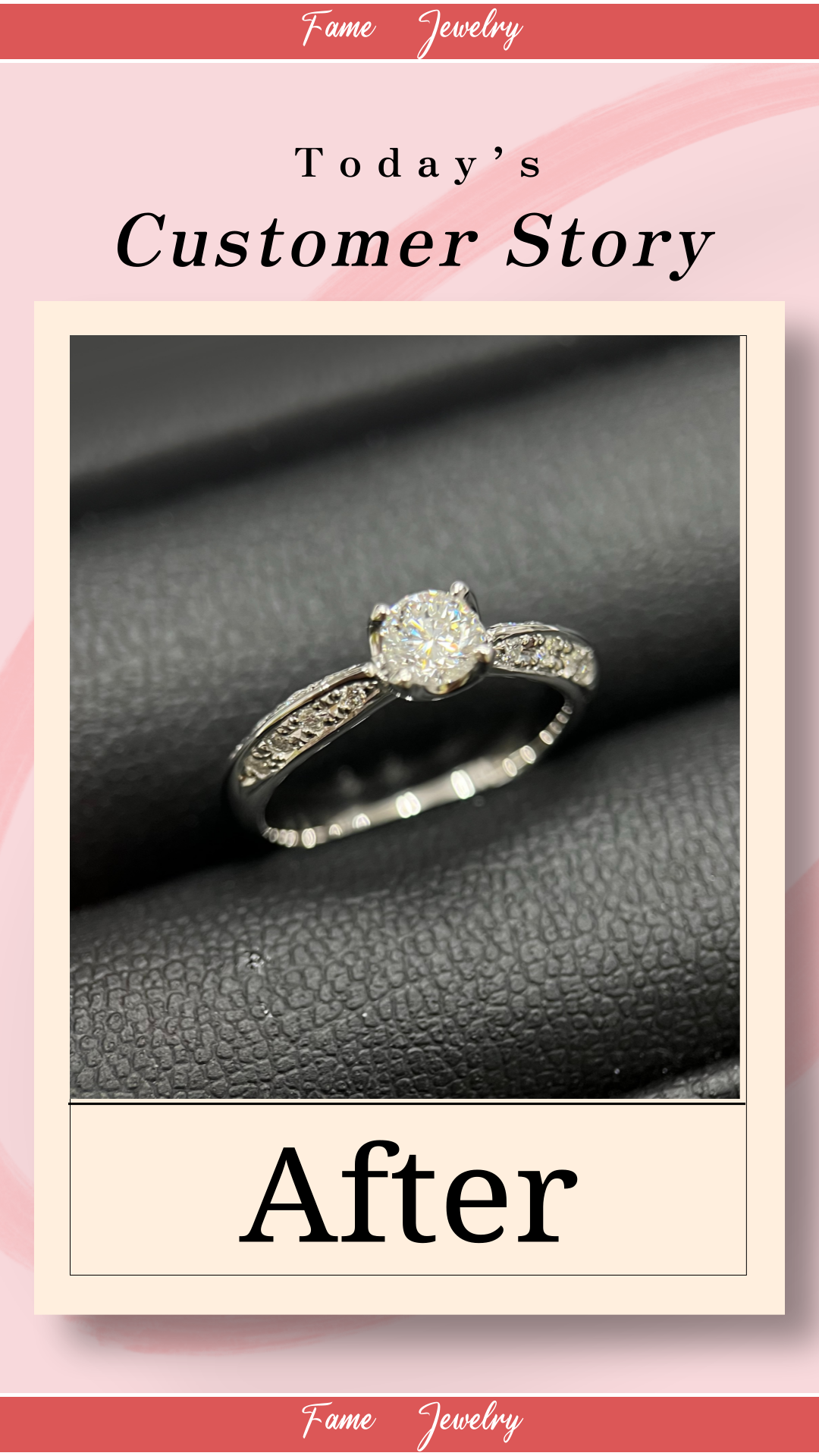 R-51)  [結婚指輪のリフォーム]自分の思い出を娘に繋がる